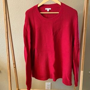 J.Crew Mercantile | Cotton Blend Sweater | Red Crew Neck | 2X Plus